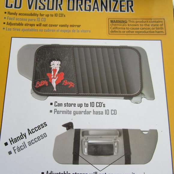Betty Boop 10 CD Visor Organizer Car - Picture 3 of 6